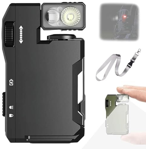 Wibem G5 Flashlight, G5 Premium Pocket-Sized Mini RGB Flashlight -400lm Brightness, Protable Pocket Flashlights Keychain with 3 Modes, Magnetic Clip for Outdoor Emergency Daily Carry Repair(Black)