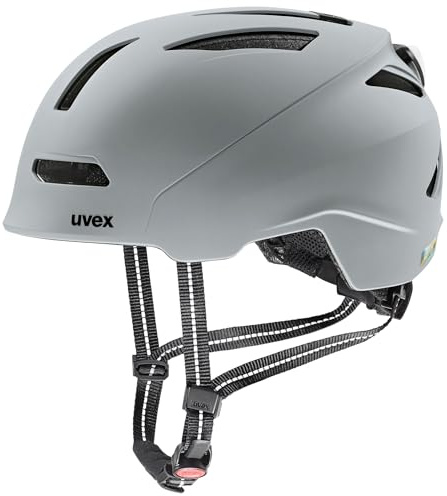 uvex urban Planet LED - robuster Fahrradhelm für Damen und Herren - individuelle Größenanpassung - inkl. LED-Licht