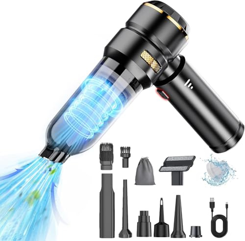 ZStarlite Handstaubsauger Akku,16000Pa 4-in-1 Leistungsstarker Kabelloser Autostaubsauger,3-Gang Mini Handstaubsauger, 120W USB Wiederaufladbar 6000mAh,für Auto,Haus,Büro,Tierhaare
