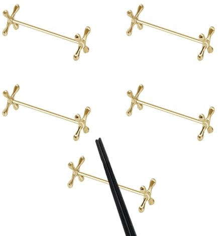 Onxyrbyte Chopstick Rest,Stainless Steel Chopstick Rest Holders,Chopsticks Stand Reusable,Knife Rests For The Table,Chinese Chopsticks Rack,Portable,Easy To Clean,For Home Kitchen,Restaurant