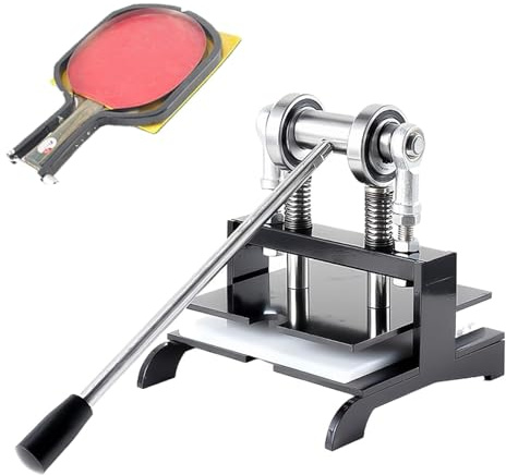 Machine de découpe de caoutchouc for raquettes de tennis de table, machine de découpe de cuir, presse manuelle à double roulement à billes, dispositif de découpe(25x25CM)