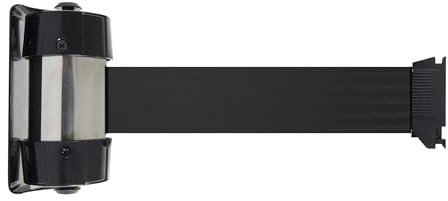 Enrouleur mural intérieur premium à fixer - sangle 2m noire