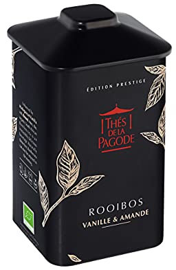 Rooibos Gourmand Vanille Amande par Thés de La Pagode | Edition Prestige – Boite de 100 grammes | Infusion gourmande BIO