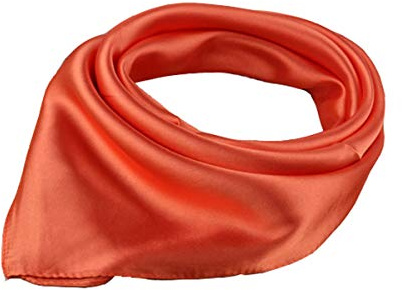 ACVIP Damen Einfarbig Halstuch Kopftuch Nickituch Frauen Satin Quadratisches Halstuch