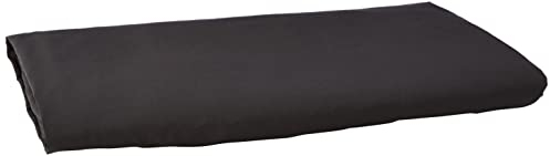 Amazon Basics Mikrofaser-Bettlaken, 275 x 275 cm, Schwarz, einfarbig