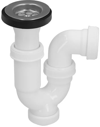 ABRISA Sifon Curvo Extensible Con Valvula y Tapon 1 1/2 Ø 40 Mm