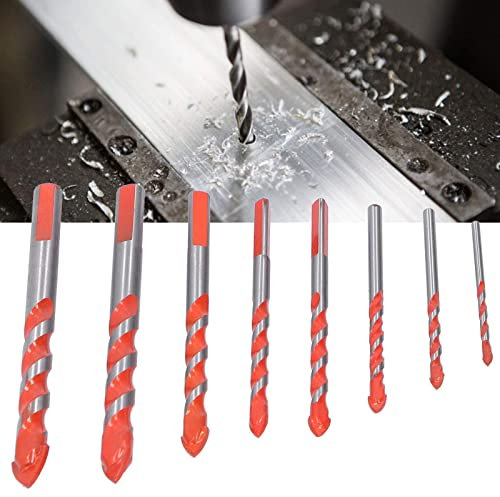Punta Da Trapano Per Piastrelle, Set Di Punte Da Trapano Accessorio Di Punte Multiuso Set Di Punte Da Trapano Multiuso Con Punta In Carburo Di Tungsteno Punta In Carburo Di Tungsteno(8pcs)