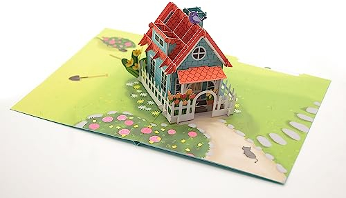 Sweet Family House Pop-Up-3D-Grußkarten für Mutter, Karte für Ehefrau, Jubiläumspop-Up-Karten, handgefertigte Karte, Geschenke für Familie, Einweihungskarte