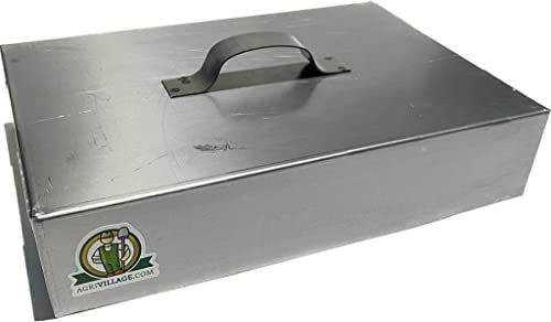 Coppo rettangolare 36x26,5 cm per camino per cottura sotto la brace in Ferro MADE IN ITALY