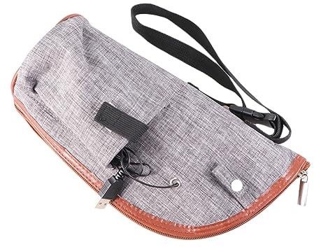 USB Babyflaschenwärmer Reiseabdeckung 1 Satz mit Kabel | Autozubehör für Reisen, Stoff Ausführung mit Haken, Passend für Saft und Babyflasche