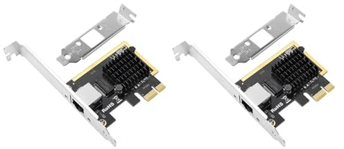 KEALBAUS 2X 2.5Gbps Gigabit Adattatore di Rete PCI-E 2.5G Scheda di Rete RJ45 LAN Controller Scheda RTL8125B Chip Scheda di Rete