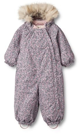 Wheat barn unisex snödräkt skidoverall Nickie vattentät andas Grs certifierad, 0036 Vinterblommor, 80