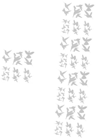 Ciieeo 30 Stk Statischer Fensteraufkleber Kreativer Fensteraufkleber Anti-kollisions-fenster Haftet Polsterbesatz Fensterfolie Aus Vinyl Sommerfensteraufkleber Weiß Pvc