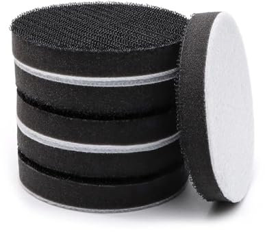 GYQIZSS 6 Stück Schnittstellen-Pads, 7,6 cm Hakenschlaufe, weiches Schwammkissen, Puffer-Trägerpolster for Exzenterschleifer, Automobil-Holzbearbeitung, Polieren