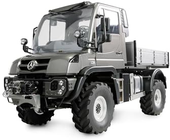 Amewi Mercedes-Benz Unimog Geräteträger 4WD 1:10 ARTR anthrazit RC ferngesteuert Lizenz Fahrzeug
