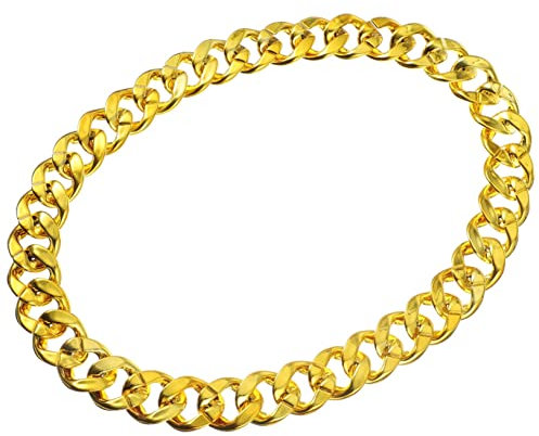 LIFKOME Hip-hop Necklace Exaggerated Neck Chain Chain Textured Material Gold Necklace for Men Nightclub