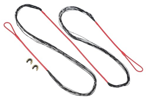 PATIKIL Bogenschnur Ersatz, Stränge Recurve Bogensehne mit Nockpunkt Bogenschießen Zubehör Bogensehnen für Traditionellen Recurve Bogen