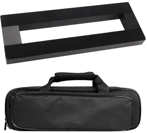 SOYAN Mini Guitar Pedal Board 15 x 5 Aluminum Alloy Pedalboard with Carry Bag (APB-15L)