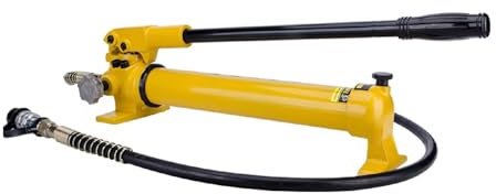 YOPNDFR Pompa idraulica Manuale CP-800, Pompa Manuale con manometro antivibrazioni, Pompa idraulica con filettature ZG3/8(CP-700 Pressure Gauge)
