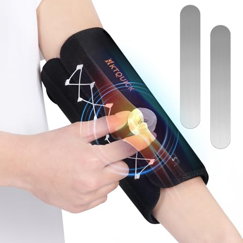 KTQUICK Verstellbare Ellenbogenbandage mit Drehknopf, Atmungsaktive&bequeme Tennisarm Bandage Herren Damen für Tendinitis, Arthritis, Bandage Ellenbogen für Gewichtheben,Golf,Tennis,Garden-Links, M