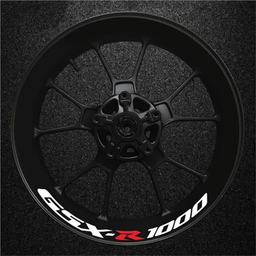 Calcomanías para llantas de moto Pegatinas Reflectantes Para Llantas De Motocicleta Cinta Adhesiva Para Suzuki GSXR1000 GSX-R GSXR GSX R 1000 Pegatina Para Buje De Rueda llanta de pegatina(color 28)