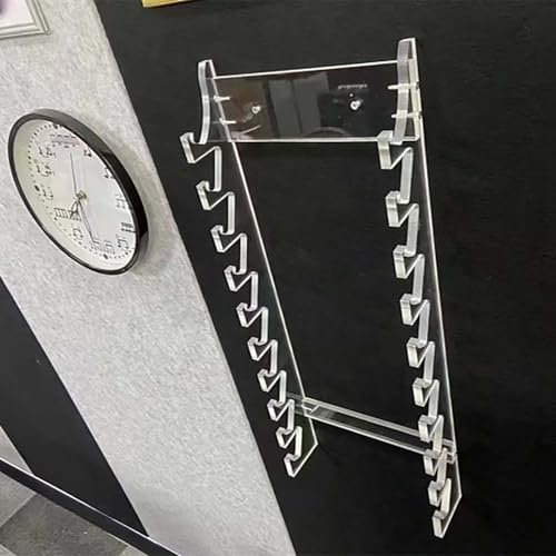 Espositore per bacchette in acrilico, montaggio a parete, trasparente, per bacchette, bacchette e spade laser