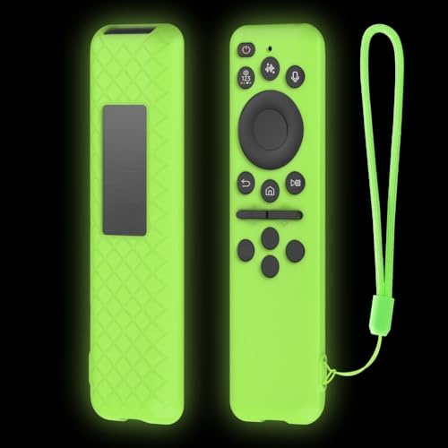 Feeshoppher Funda protectora de silicona a prueba de golpes para Samsung BN59-01432A BN59-01480L, control remoto por voz, diseño ligero con textura antideslizante, material absorbente resistente