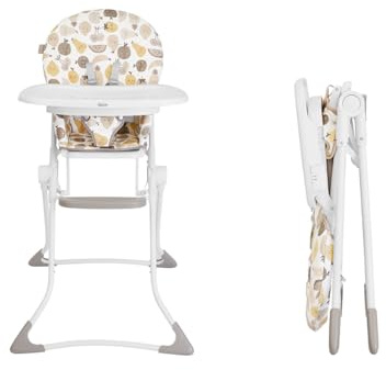 Graco MiniLite Highchair with Ultra-Compact fold, Lightweight at only 4.7kg and freestanding fold, Fruitella Fashion