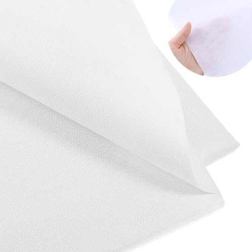 Xyembu 100 x 300cm Bügelvlies Stoff, Weiß Aufbügelbare Vlies Einlagestoff, Breit Bügelvliess, Einlagestoff zum Aufbügeln, Fusible Interfacing für Nähen, Quilten, Basteln, Schneidern