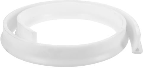 Cabilock Bathroom Caulking Strip 1m White Silicone Water Retaining Seal Tape for Wet and Dry Separation, Floor Seal Strip for Bathtub and Sink Splash Guard