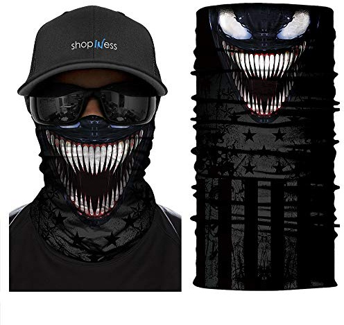 ShopINess Multifunktionstuch für Erwachsene, Unisex, für Sportpartys, Halloween und Karneval, Filmfiguren