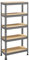 Yaheetech Scaffale/Scaffalatura Garage in Metallo a 5 Ripiani Regolabili da Magazzino Carico Massimo per Ripiano 150 KG 150 x 70 x 30 cm/Grigio Scuro