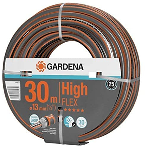 GARDENA Comfort HighFLEX Schlauch 13mm (1/2 Zoll), 30m Set, Berstdruck 30 bar; enthält Comfort HighFLEX Schlauch 13mm (1/2 Zoll), 30m und Schlauchwagen CleverRoll M, Kapazität bis zu 60m