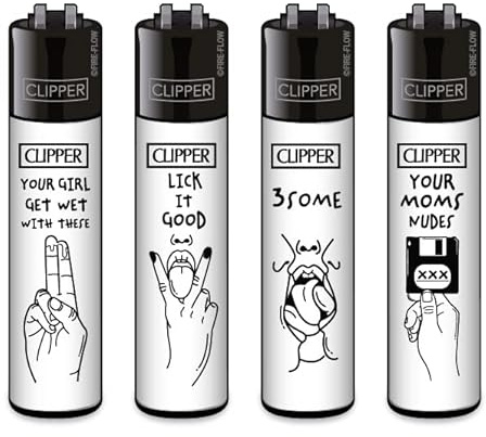 Clipper Feuerzeug 4er Set: (Adult #1)