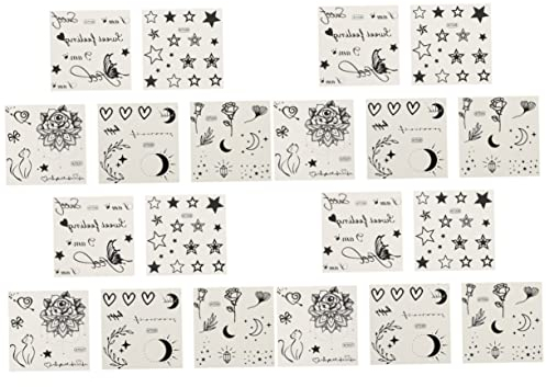 FRCOLOR 20stücke Temporäre Tattoos Aufkleber Für Erwachsene Wasserdichte Körper Sticker Mit Eleganten Mustern Für Festivals Und Anlässe Sicher Und Praktisch Für Kreative -gestaltung