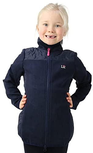 Little Rider Sophia Giacca da Equitazione Bambini (3-4 Anni) (Blu Navy, Rosa)