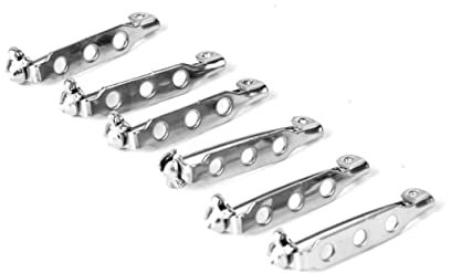 COHEALI 100piezas Broches De Seguridad De Alfileres De Metal Broches Plateados Alfileres De Barra De Retención