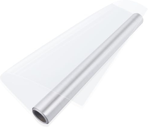 Tekenewbse 40cm×300cm Rotolo per Foderare Libri Trasparente, Pellicola Adesiva Trasparente Carta Mobili Adesiva Vetri Plastica Protettiva per Cucina Pareti Piastrelle Porte Rotolo Pellicola Adesiva