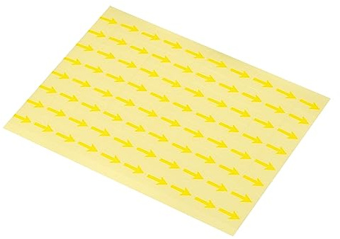 PATIKIL 800 Stück Klein Pfeil Aufkleber Gelb, 12x10mm Selbstklebende Pfeil | Aufkleber Etikett für Sammelalbum DIY Karten Basteln Kalender Datum Markierung Klassifizierung Büro Fabrik Lager