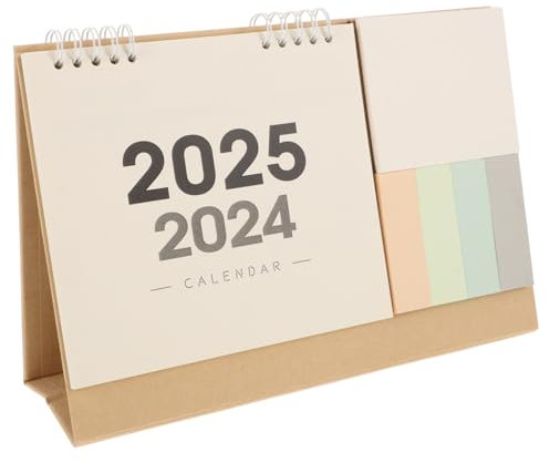 KICHOUSE Calendario De Escritorio Moderno De Papel Para Oficina Espacio Para Notas y Planificación Diaria Mesa