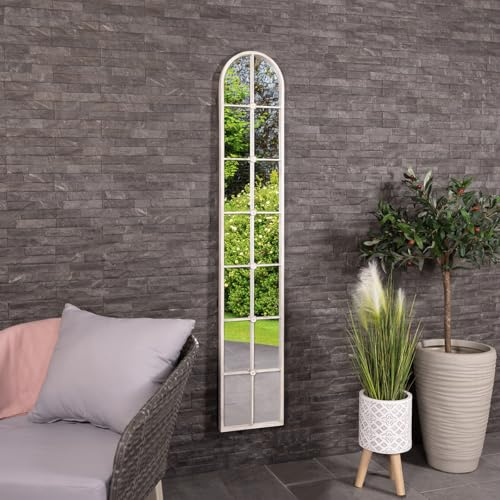 CHARLES BENTLEY San Marino Arch Mirror, White 170x30cm, 170 x 30 cm