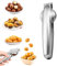 Ajuanbazha Taglia Castagne a Croce, Acciaio Inox Pinza per Castagne, Multifunzione Pela Castagne, Coltello Castagne per Castagne, Nocciole, Noci ed Altri