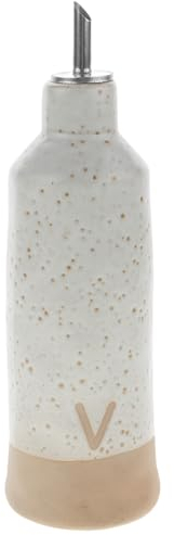 Alipis Bouteille Pour Huile En Céramique Avec Couvercle - Distributeur De Sauce Liquide Et Vinaigre - Capacité Modérée 600 Ml - Facile À Nettoyer Pour Cuisine Et Usage Domestique