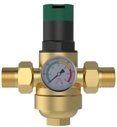 Riduttore di Pressione Acqua, 1/2 Pollici Regolatore di Pressione Acqua, Riduttore di Pressione Dell'acqua, Riduttore Pressione Acqua, Ottone, Riduttore di Pressione Acqua