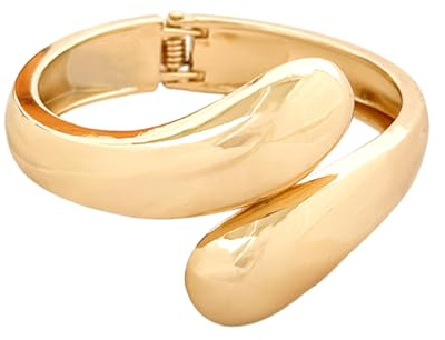 GETFACAI Chunky Gold Bangle Bracelet, Perfect for Mother's Day, Valentine's Day, Weddings, and Birthdays