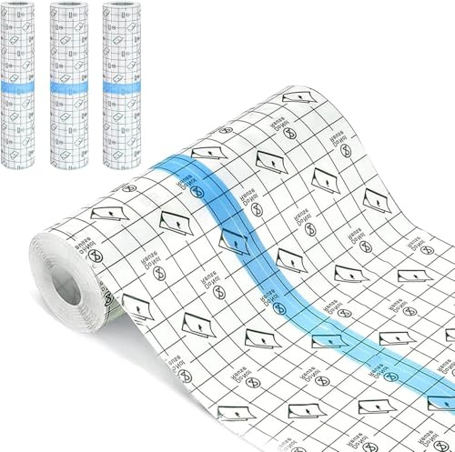ATAUSD Tattoo Folie Heilung & Wasserdichte Pflaster Groß (15cm x5m) - 3 Rollen Set (2x2m+1x1m) | Transparente Second Skin für Duschen, Sport & Hautschutz | Atmungsaktive Schutzfolie mit Sanftem Kleber