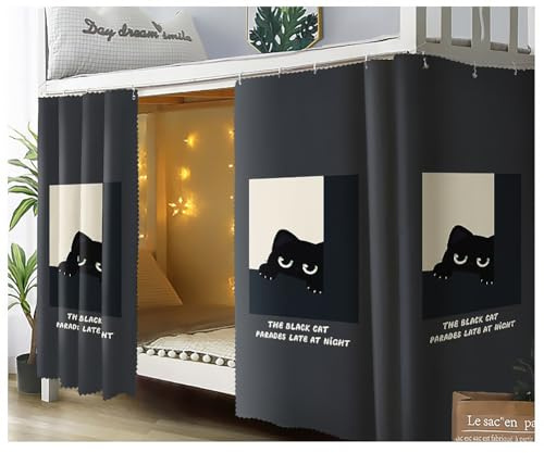Bettvorhang Hochbett Kinder Etagenbett Vorhang Bettvorhänge Schlafzimmer Betthimmel Mädchen Jungen Bettzelt Schlafsaal Bett Vorhänge Cartoon Schlafzelt Kinderzimmer Bett Zelt Umrandung 2x1.15m (LxH)