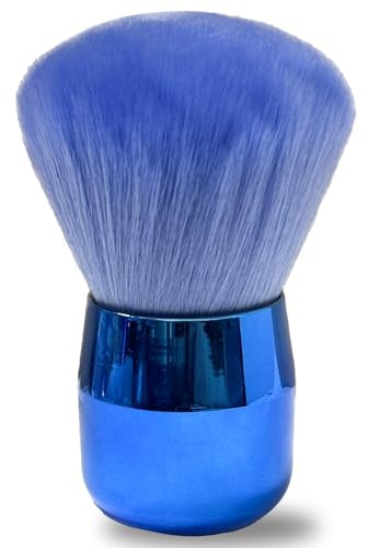 Nail Art Dust Brush, Nail Brush for Cleaning Nails, Nail Dust Remover, Powder Cleaner, Soft & Dense, Portable Brush for Acrylic UV Gel Nail Art & Makeup, Nail Art Tools Essentials, Blue