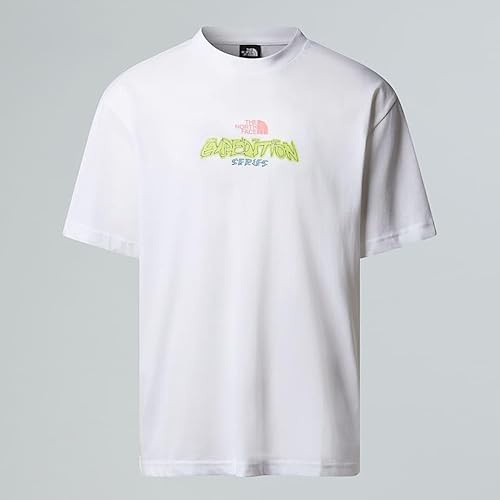 The North Face Expedition Celebration Oversized T-tröja för män, Tnf White, XXL