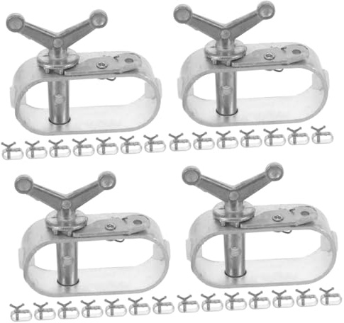 UPKOCH 4 Ensembles Tendeur De Câble Acier pour Couvertures De Piscine Et Applications Variées Tendeur De Fil À Usure Facile À Installer Et Ajuster 8 Pièces * 4